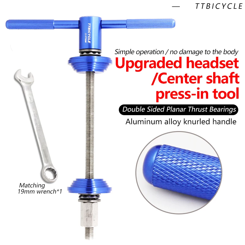 

ttbicycle Bike Hub Press Fit Bottom Bracket Installer BB Tool With Headset Remover Extractor Installation Repair Maintain Kit