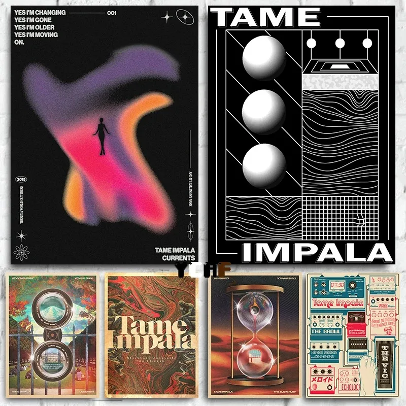 Альбом Tame Impala Музыкальный Холст С Принтом Настенный Декор Классический Стиль