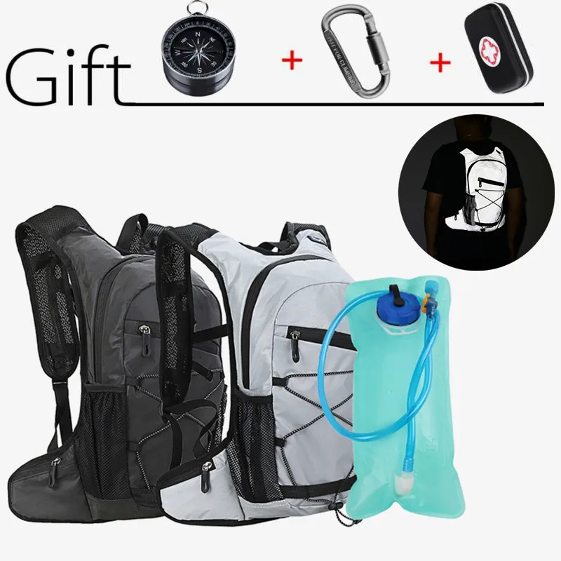 

8L Outdoor Bags Reflective Cycling Backpack Self Camping Hiking Travel Backpacks School Bag Sports Motorcycle Cross-country Run
