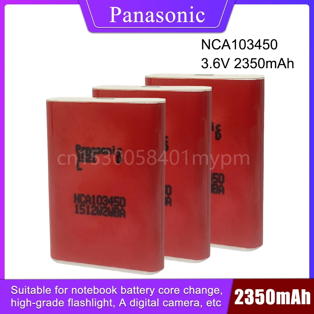 

NCA103450 Panasonic 103450 3,7 в 2350 мАч литий-полимерная аккумуляторная батарея для замены литий-ионных аккумуляторов литий-полимерная аккумуляторная б...