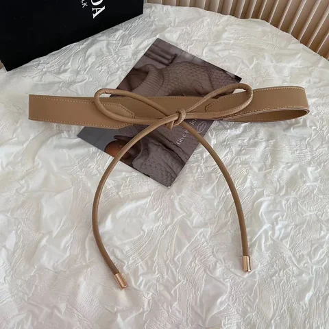 Износостойкий женский ремень, регулируемый ремень из искусственной кожи на шнуровке, женский пояс для свитера, платья, пальто, узкий для украшения