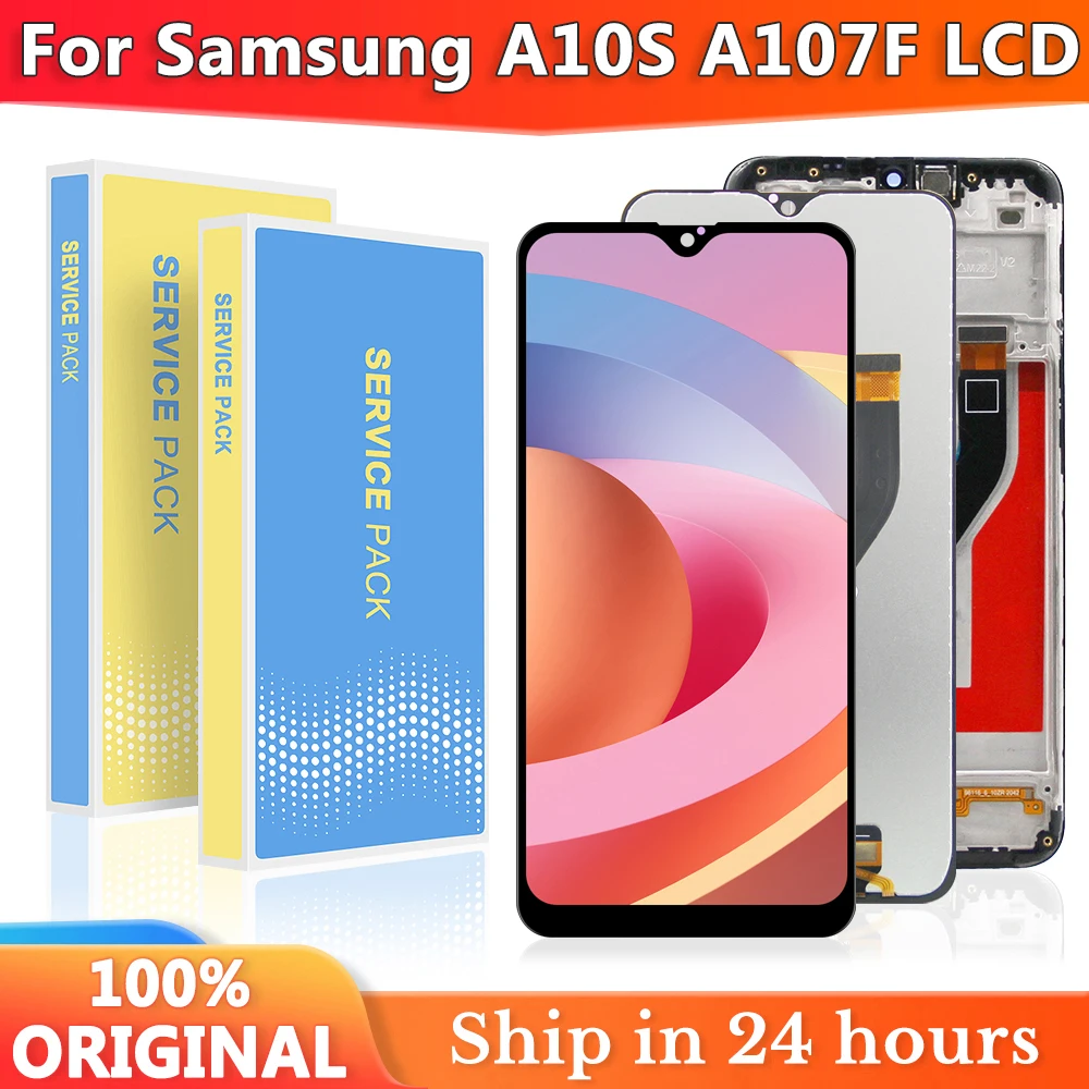 Оригинальный ЖК-дисплей 6,2 дюйма для Samsung Galaxy A10S A107, сенсорный экран в сборе для Samsung
