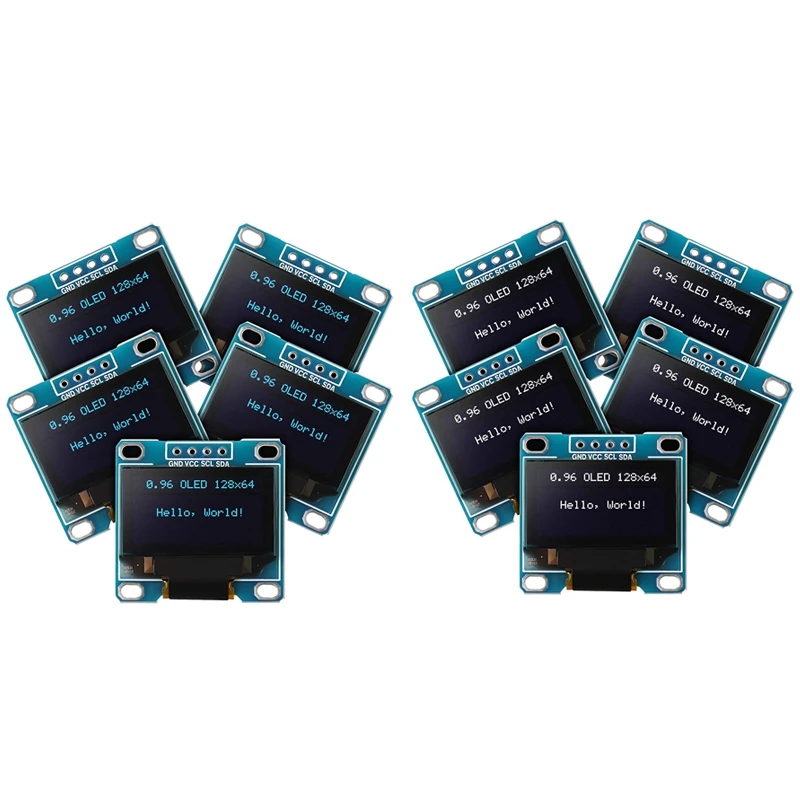 Модуль OLED 0 96 дюйма 128X64 SSD1306 драйвер IIC I2C последовательная самосветящаяся Плата