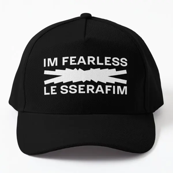 

Lesserafim Logo Im Fearless Baseball Cap Hat Summer Spring Fish Printed Czapka Snapback Sun Hip Hop Casual Women Bonnet
