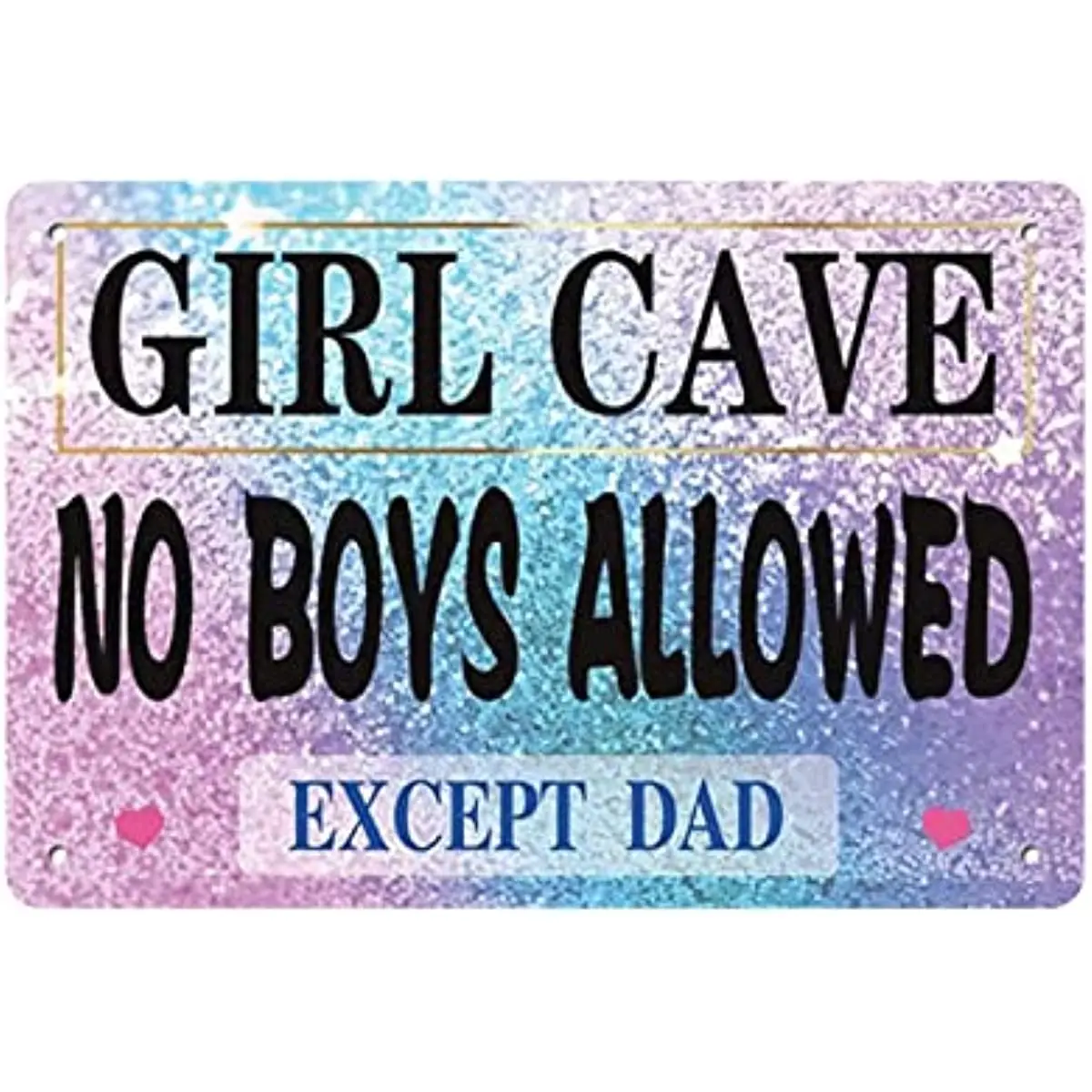 

New Metal Tin Sign Vintage Teen Girls Aesthetic Girl Cave No Boys Allowed Girl Cave for Home, Living Room, Garden