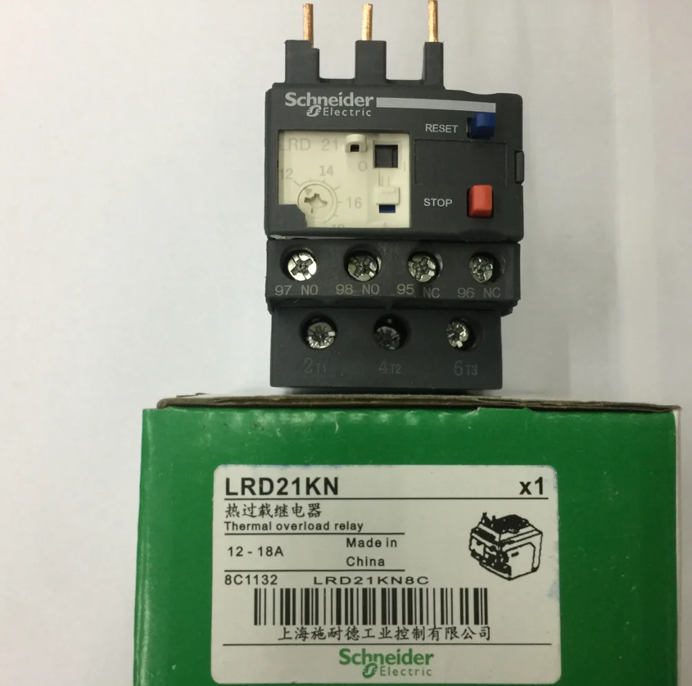 

1PC NEW Schneider LRD21KN Tripole Thermal overload relay (N type) 12-18A #F0