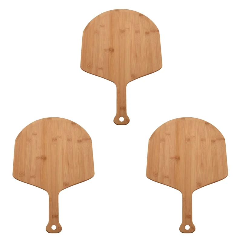 

3X Pizza Peel,Paddle - Spatula Grade Bamboo - 12 Inches Handle -Lightweight Easy To Use For Professional Homemade Pizza