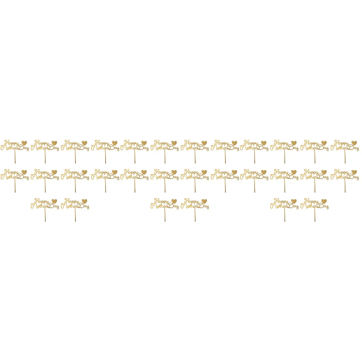 

30 pcs Letter Acrylic Cupcake Toppers Mom Theme Cake Picks DIY Cake Decorations