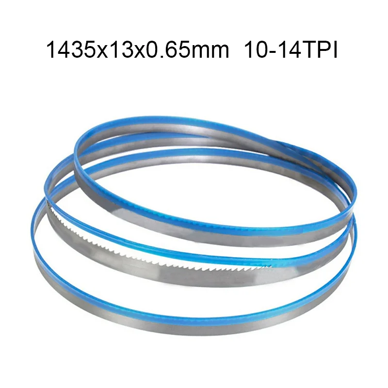 

1435mm Bi Metal Bandsaw Blade 1435x13x0.65mm 10-14 TPI Woodworking Tool for Cutting Metals 1pcs
