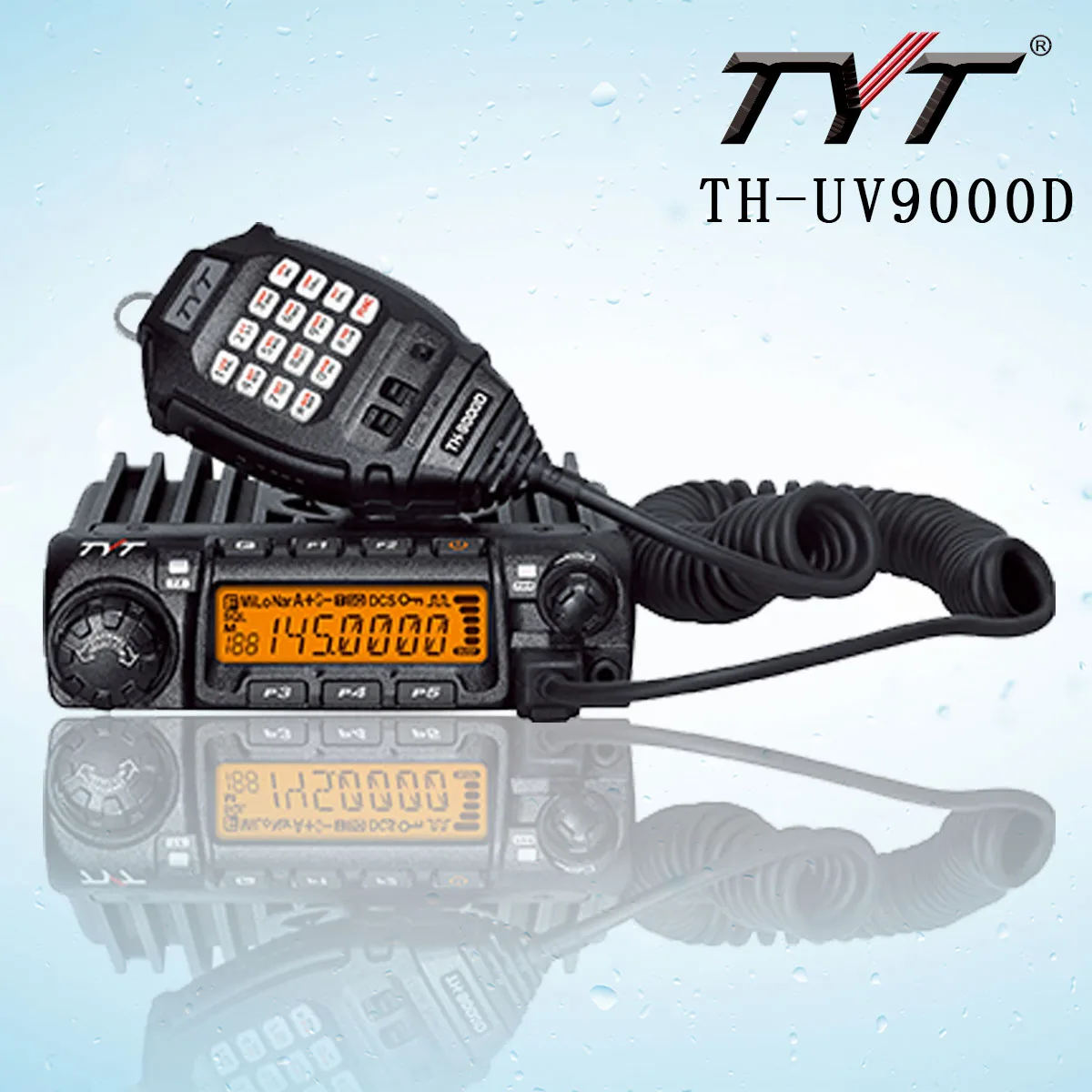 

TYT TH-9000D Car Mobile Transceiver 60W VHF 2M 144-148MHz Ham Radio 2 Way Radio with USB Programming Cable, Black