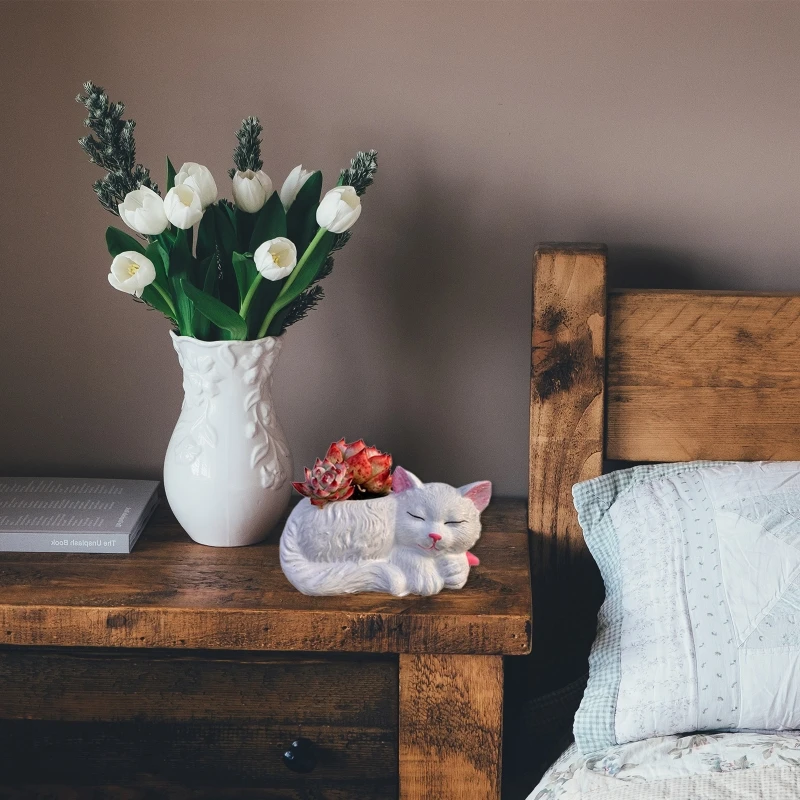 Симпатичная для кошки гипсовая силиконовая форма сделай сам суккулентов