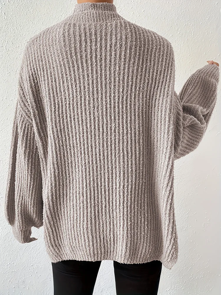 Осенний Женский вязаный свитер пуловер с открытыми плечами женский комплект