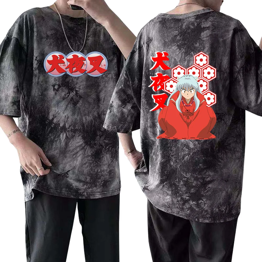 

Japanese Anime Inuyasha T Shirt Unisex Graphic Hip Hop Tee Shirt