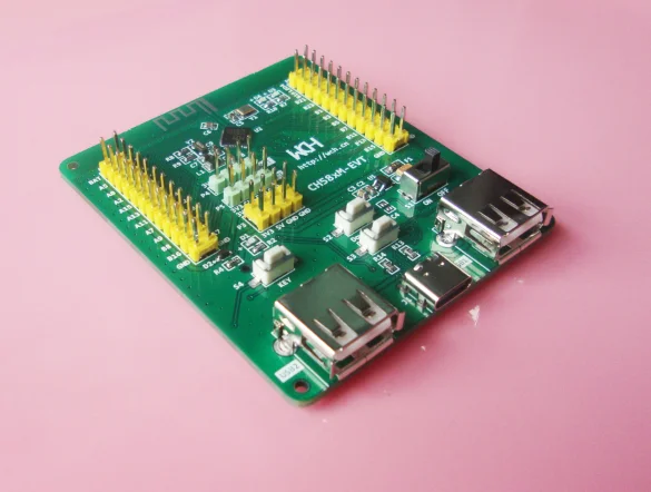 

Плата разработки CH581 CH582 CH583, оценочная плата, RISC-V Core BLE Bluetooth 5,3 Dual USB