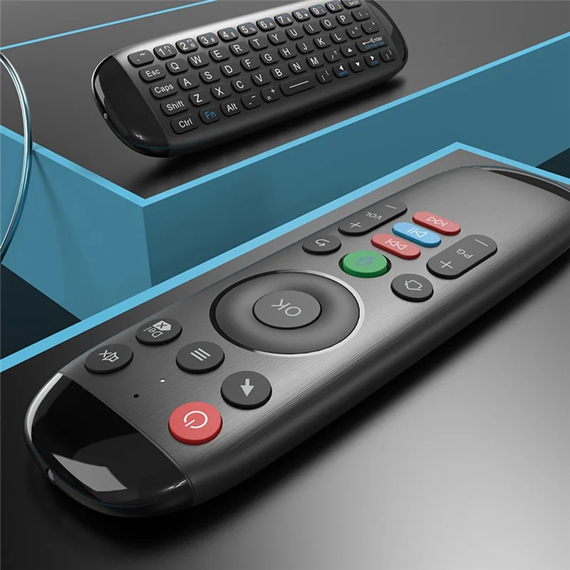 Фото ABAC-M6 Smart Flying Air Mouse, беспроводная клавиатура, мышь, мини-голосовой пульт дистанционного управления с подсветкой для Android, ноутбука, ТВ-приставки №3