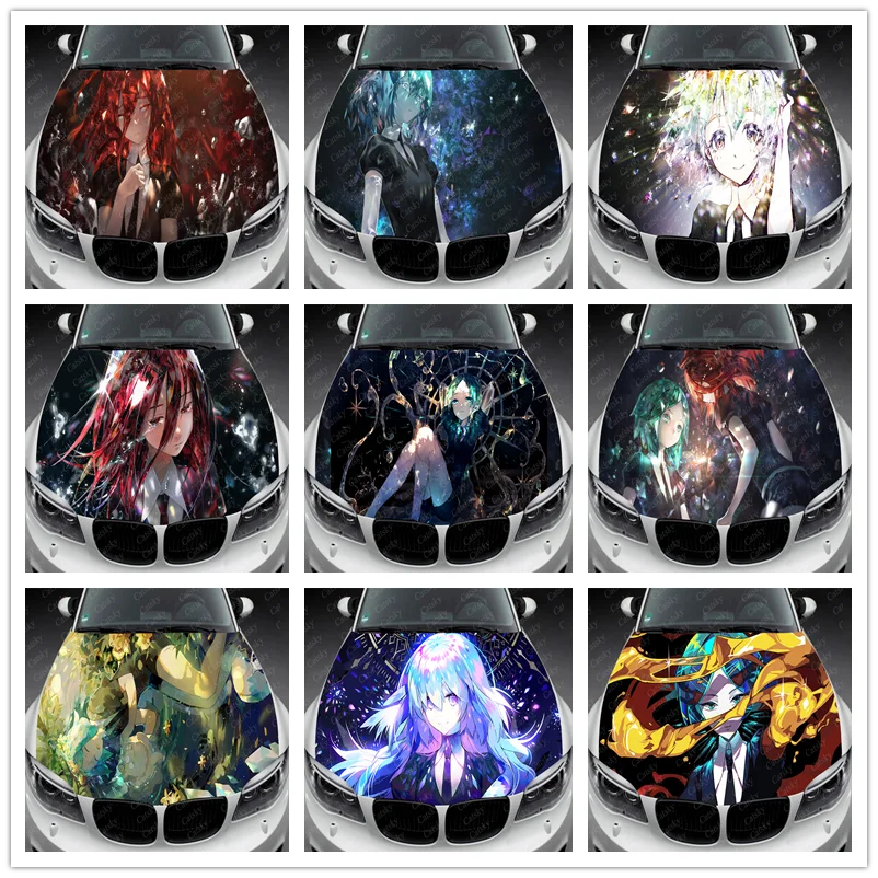 

Аниме Houseki no Kuni виниловая наклейка на капот автомобиля s-образная виниловая пленка наклейки на крышку двигателя автомобильные аксессуары