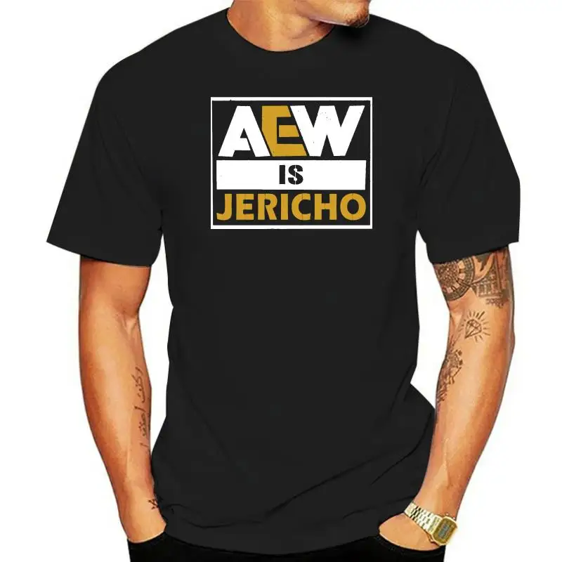 Черная темно-синяя футболка Aew Is Jericho мужская и женская большого размера S 3XL