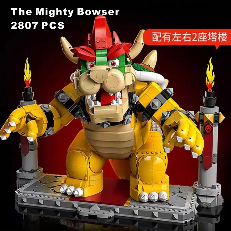 

2807 PCS The Mighty Bowser Building Blocks Bricks Toys for Boys Girls Compatible 71411 87031 Birthday Christmas Gifts