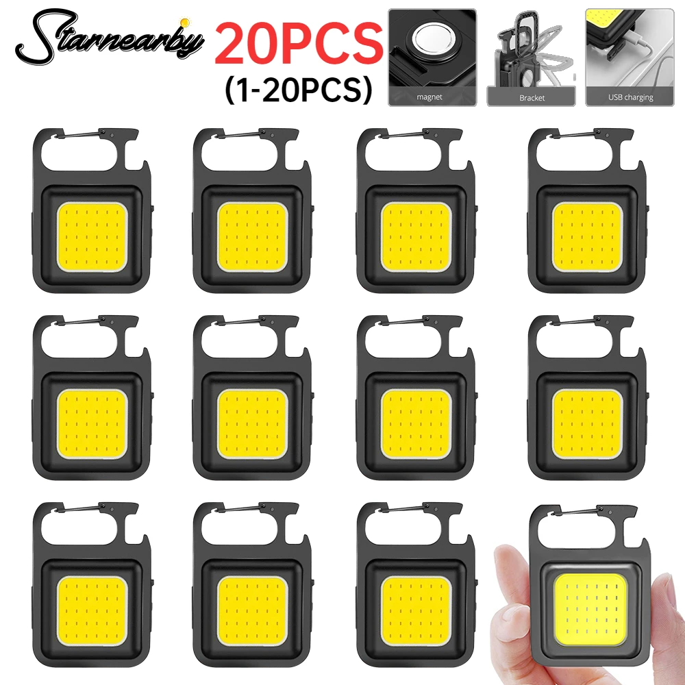 Светодиодный фонарик-брелок с зарядкой от USB