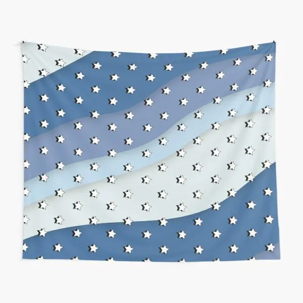 

Голубые волны Vsco гобелен с изображением звезд, полотенце для комнаты, спальни, художественное украшение для дома цветное одеяло, красивое у...