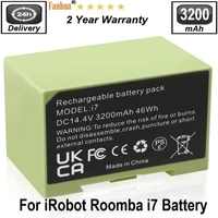 i7 replacement battery for irobot roomba i7 i7 7150 7550 i3 i3 3150 3550 i4 e5 e5152 e5154 e6 4624864 abl d114 4v 3200mah 46wh