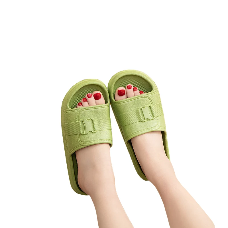

DAFENP Home Slippers Summer Indoor Floor Non-slip Slippers Couple Family Women and Men Hotel Bathroom Bath Sandal Slippers