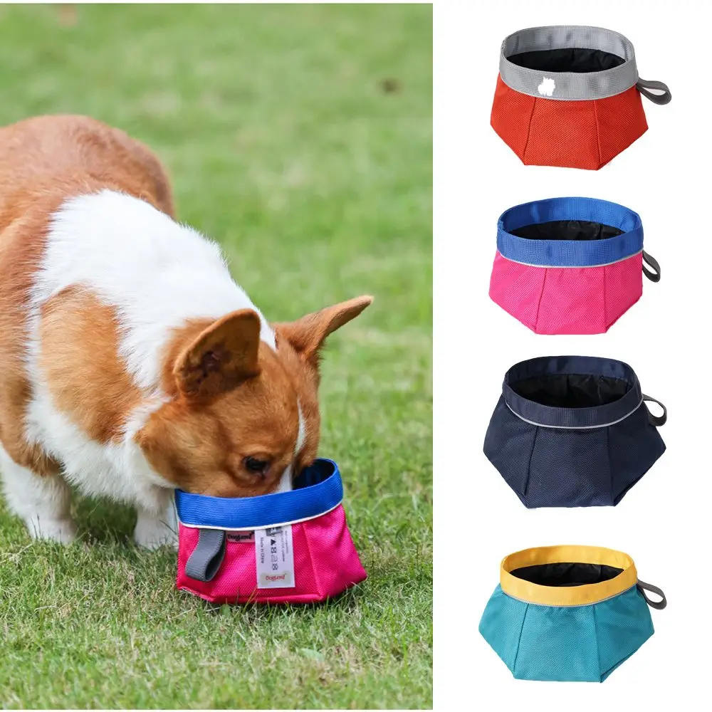 

Dog/Cat Collapsible Portable Park Hiking Feeding Bag Hive Dog Bowl Drinking Feeding Bowl Outdoor Pet Bowl