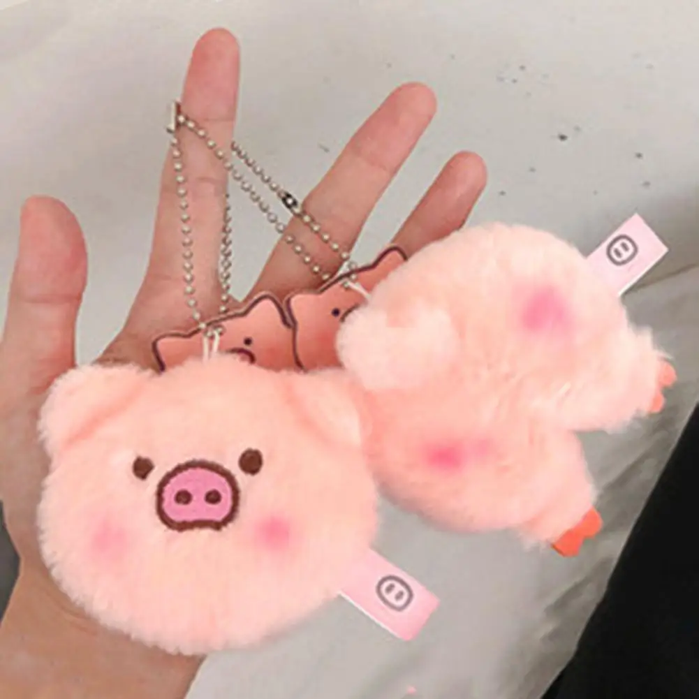 

Cartoon Pig Plush Stuffed Doll Bag Sweater Brooch Pin Pendant Decor Plush Keychains Pink Pig Bag Mobile Phone Pendant Keyring