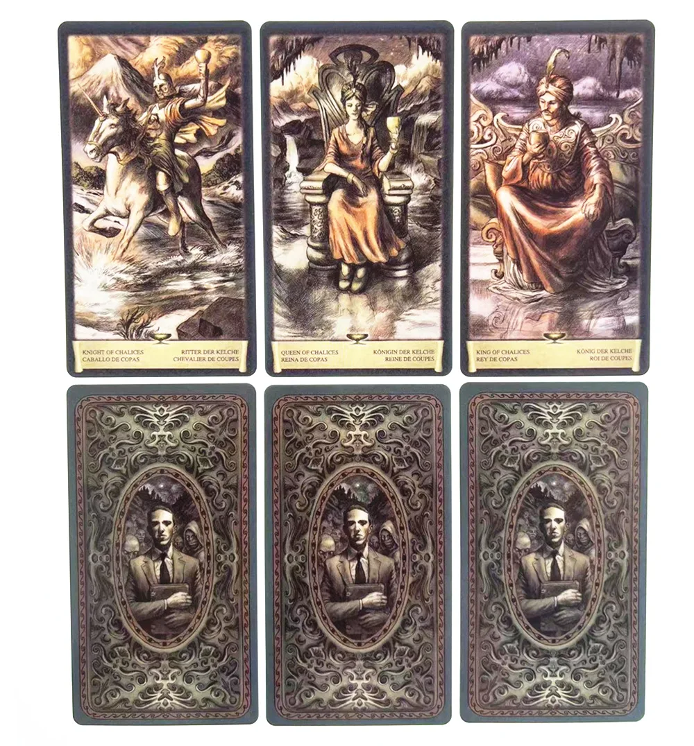 Новинка 12*7 см Темный Гримуар Таро карта с направляющей книга колода карты