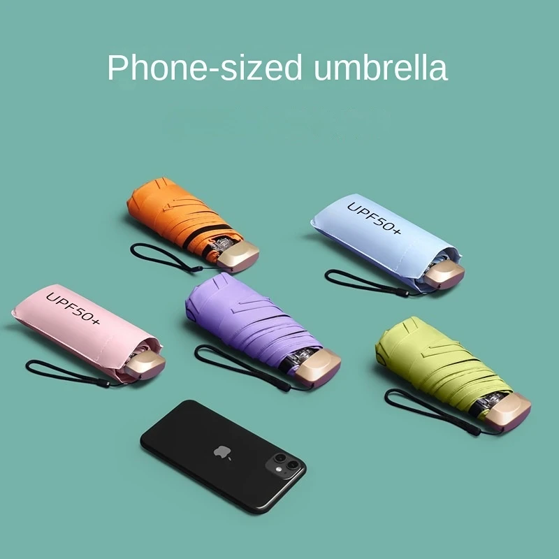 

Мини-зонт для мужчин и женщин, карманный складной зонтик от дождя, ультралегкий, для мужчин и девушек, размеры от солнца