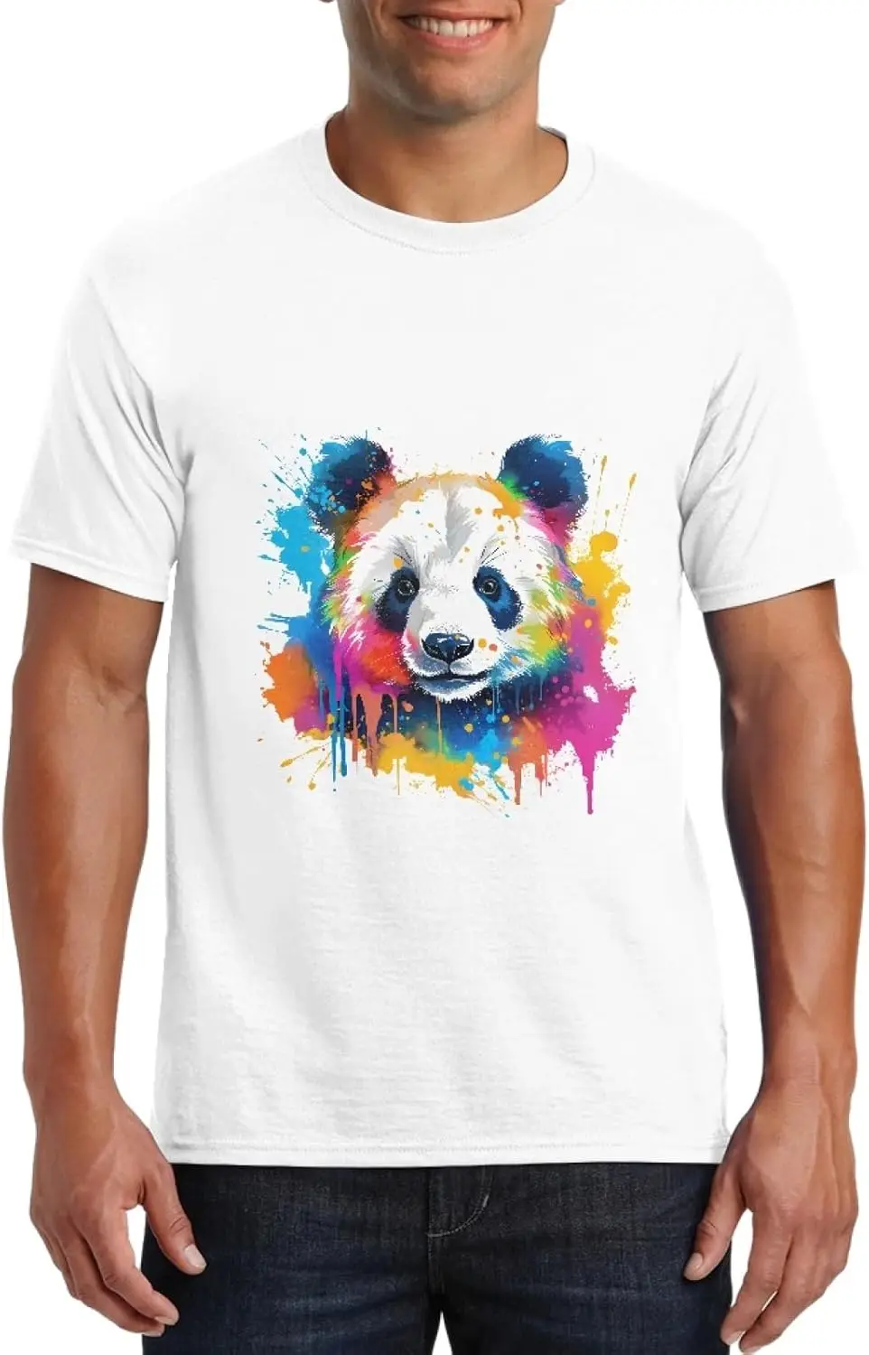 Футболка унисекс С Рисунком Тигра Forchrinse модная Базовая рубашка с коротким