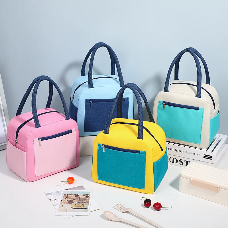 

New Arrival Lunch Box Bag Hot Cold Insulation Bag Food Milk Bottle Thermo Bag For School Outdoors Portable Meal Kids Bento Bag