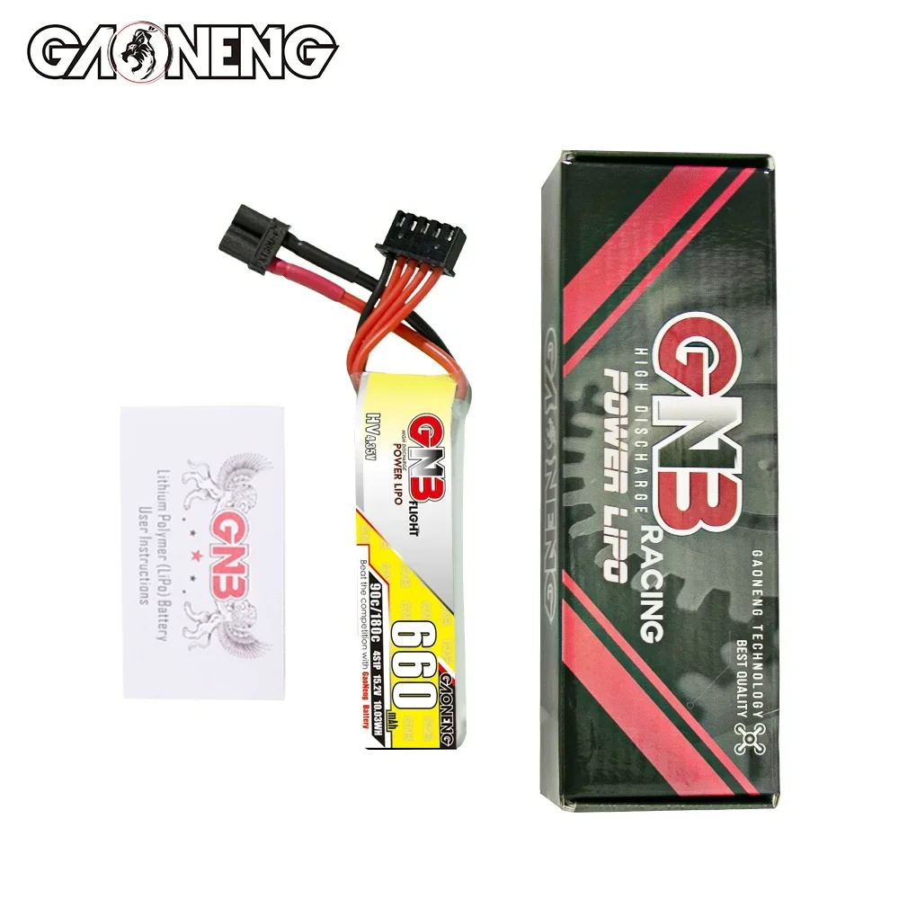 GNB 660mAh 4S 15.2V 90C 4.35V xt30 LiHV Remote control model lithium battery accessories