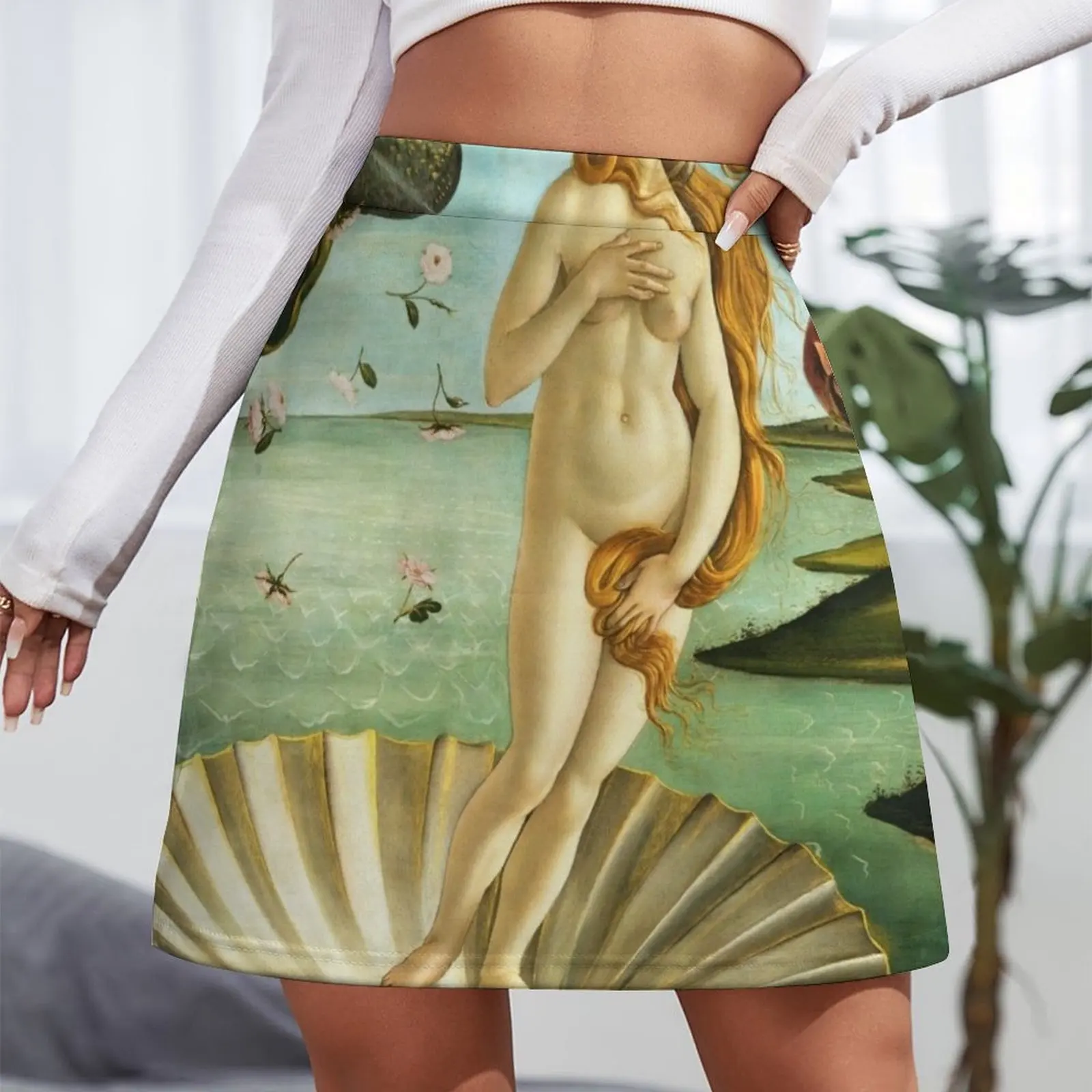 Мини-юбка Рождение веноса botticelli роскошные женские юбки корейская одежда