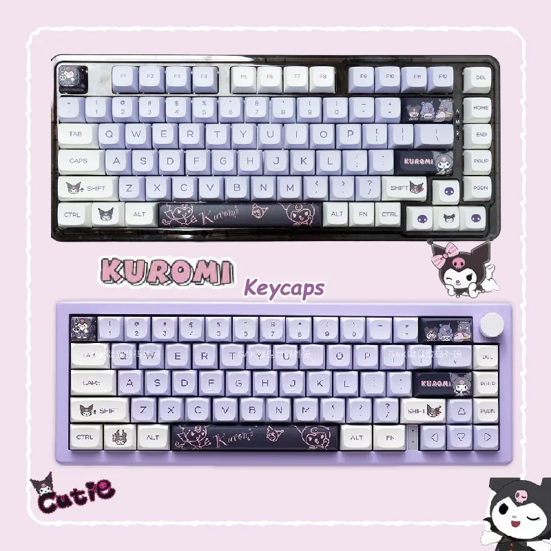 

Kawaii Sanrio Kuromi Keyboard Cap XDA Heightened Mechanical Keyboard Keycaps Kawaii Themed Keycaps Cute Keyboard Decorations