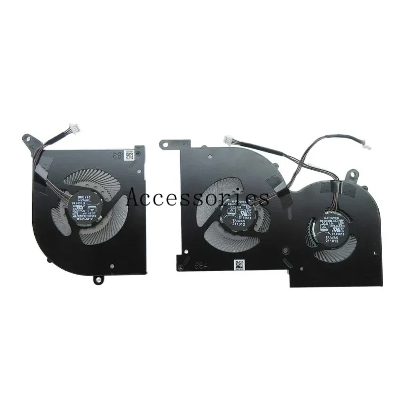 Laptop CPU GPU Cooling Fan For MSI GS66 Stealth 11UE 11UEZ 11UG 11UGZ 11UH 11UHZ WS66 11UK 11UKT 11UKZ 11UM UMT 11UMZ MS-16V4