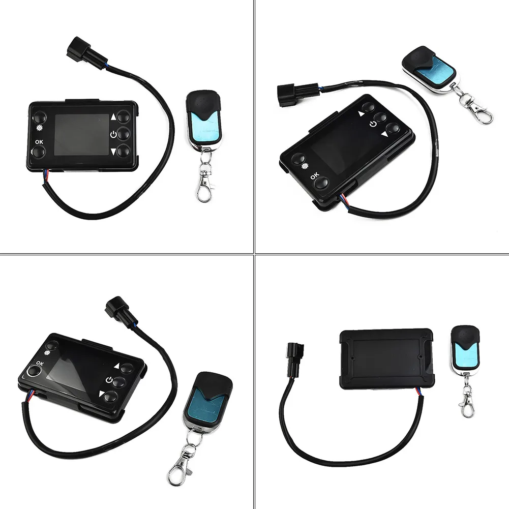 

Interior Heater Controller LCD Monitor Parts Air parking Black Engine Replacement Set Switch Truck Accessories