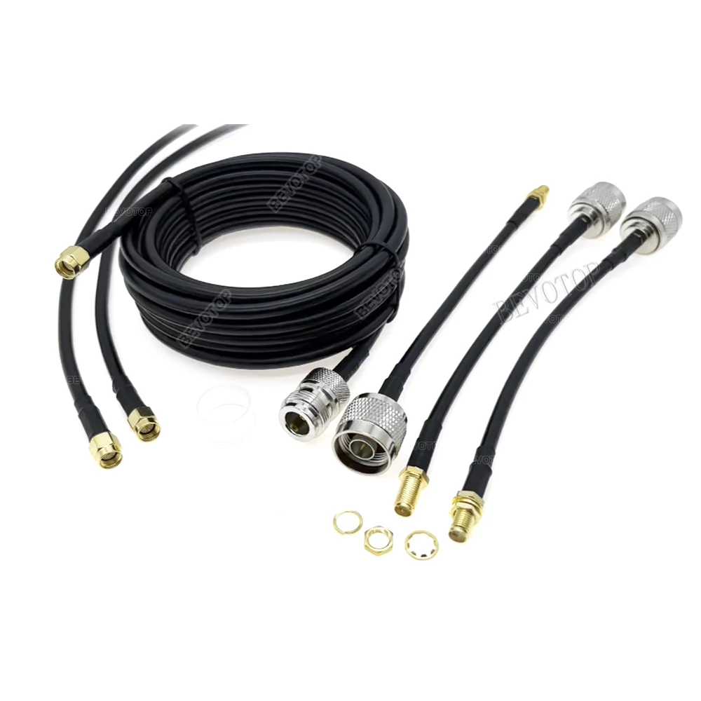 Новый коннектор RG58 L16 N папа-папа SMA RPSMA папа 50-3 обжимной соединитель для
