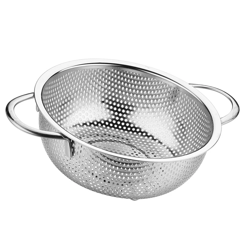 

Kitchen Colander Strainer Bowl with Handles Drain Basket Refrigerator Crisper Storage Containers for Fruits Vegetable 24 8cm*