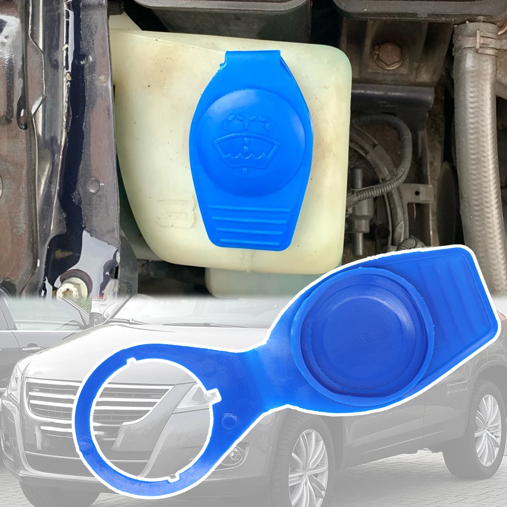 

Car Windshield Washer Reservoir Fluid Cap Tank Bottle Cover Accessories For VW Tiguan 5N 2007 - 2013 2014 2015 2016 2017 2018