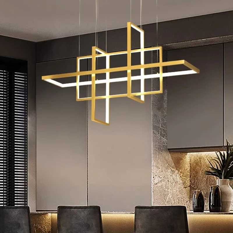 

Art Modern Home Decoration Ring Led Pendant Lamps for Living Room Chandeliers Dining Hanging Indoor Lighting Kitchen Accessories