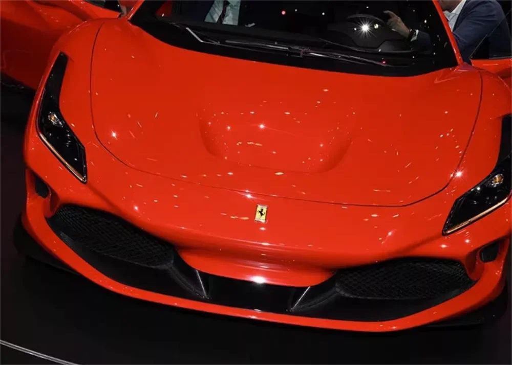 Для Ferrari F8 2019 2020 2021 2022 2023 сухое углеродное волокно автомобильный бампер передний