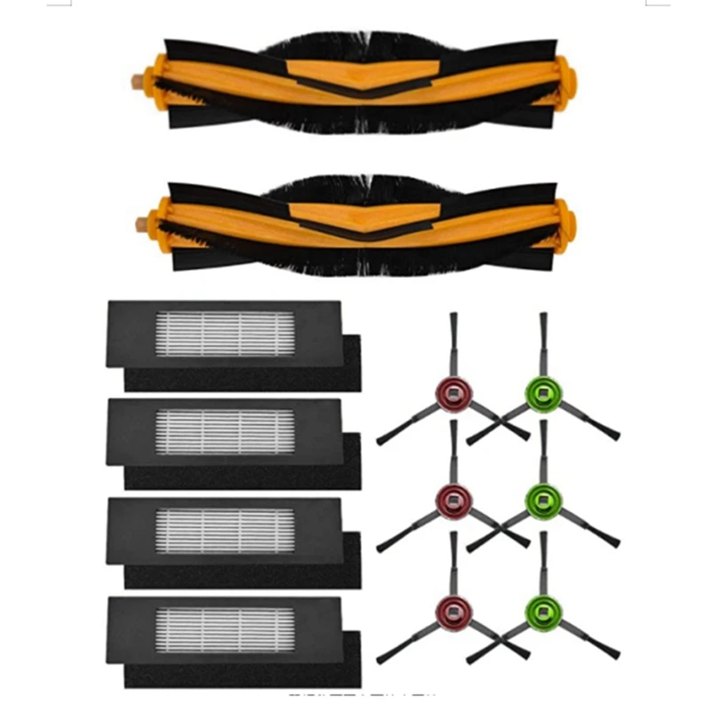 

Retail 12Pcs Replacement Parts For Ecovacs Deebot OZMO T8, Robot Vacuum Cleaner Accessories Brush Filters Kit