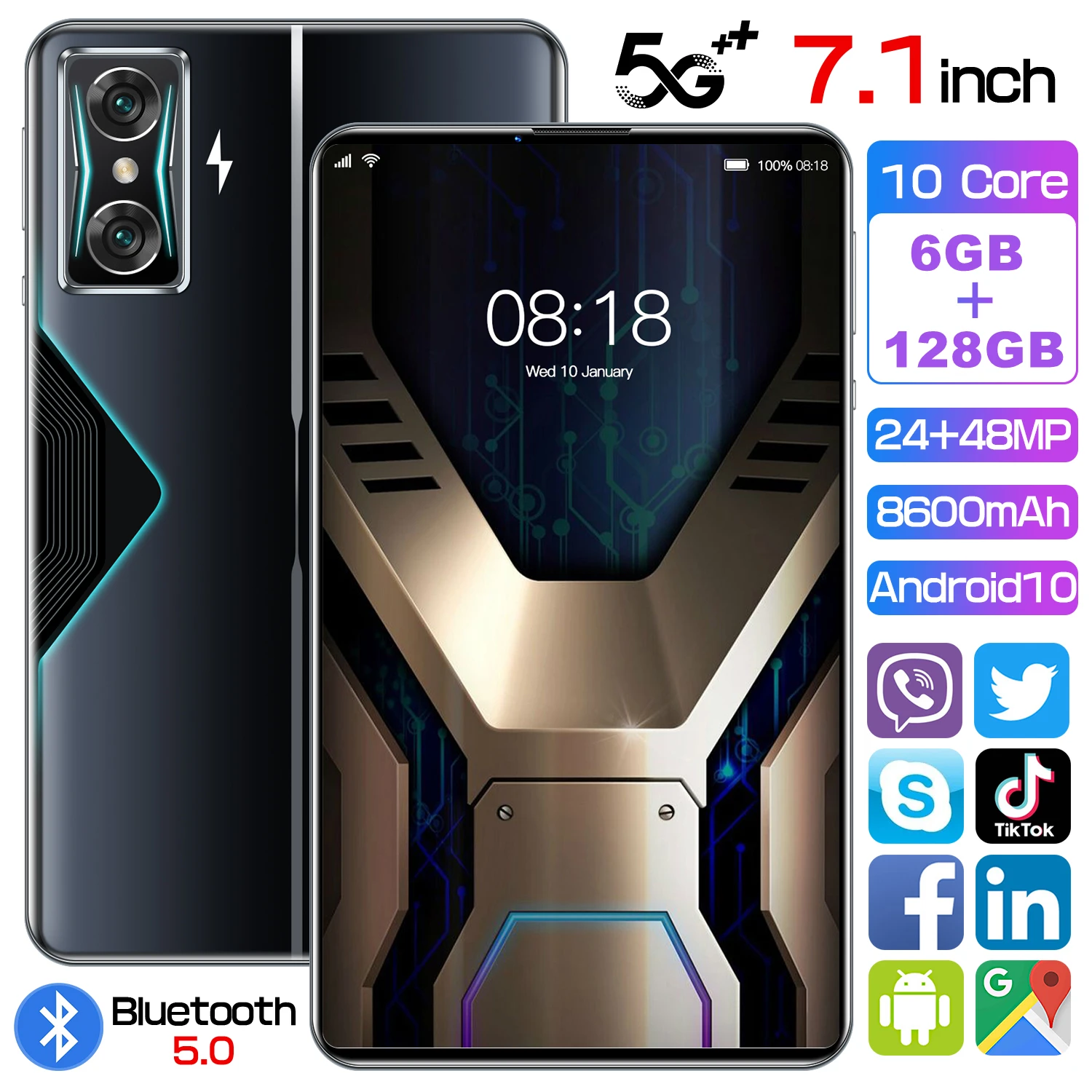 K50 планшет телефон 6 ГБ 128 8600 мАч Android 10 48 МП |