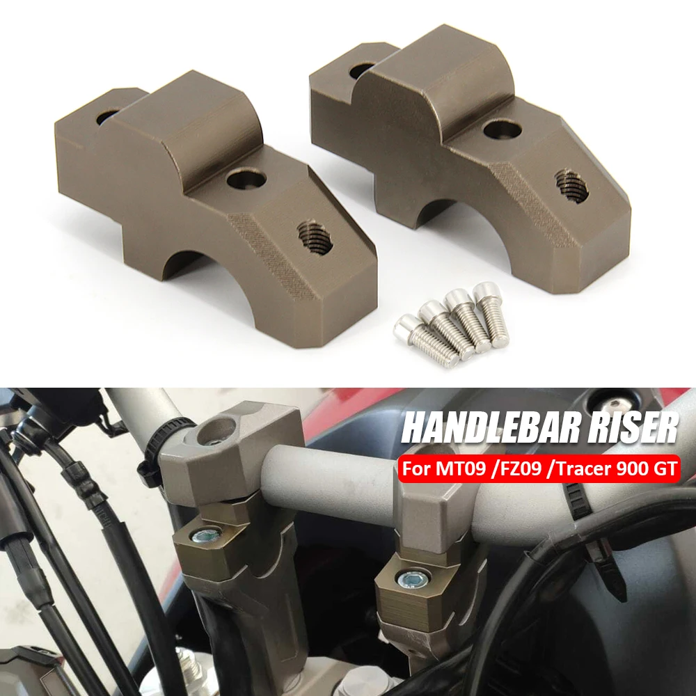 

2017 2018 2019 2020 Motorcycle Handle Bar Riser Clamp Extend Handlebar Adapter Mount FOR YAMAHA MT09 Tracer 900 GT FZ09