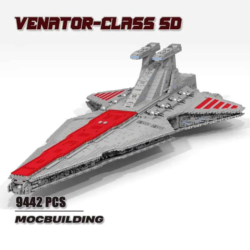

Garno Space War TIE Venator Class SD Starfighter Model MOC-79327 Building Block Set Assembly Puzzle Collection Bricks Toys