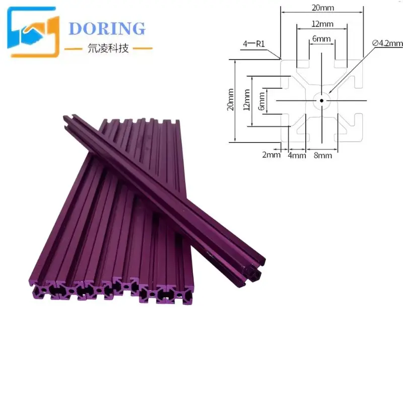 Экструзия алюминия для Voron Trident 250 мм набор рамок 3D-принтера 6 Слот версия (19 шт.