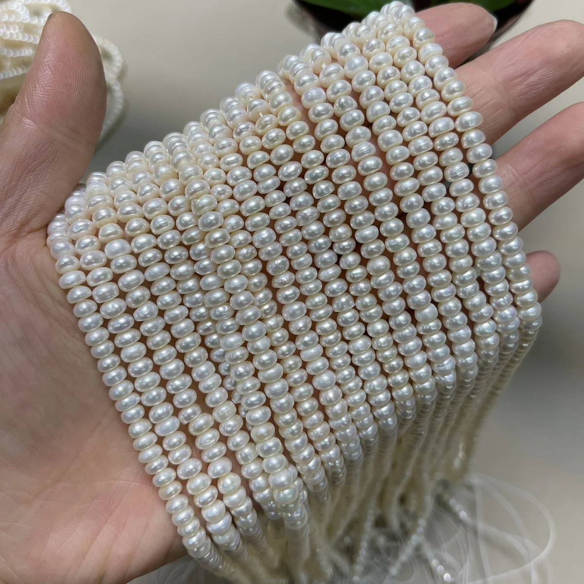 Hot Sale Natural Freshwater Pearl Rice-Shaped Isolation Beads For Jewelry Making DIY Bracelet Earring Necklace Accessories