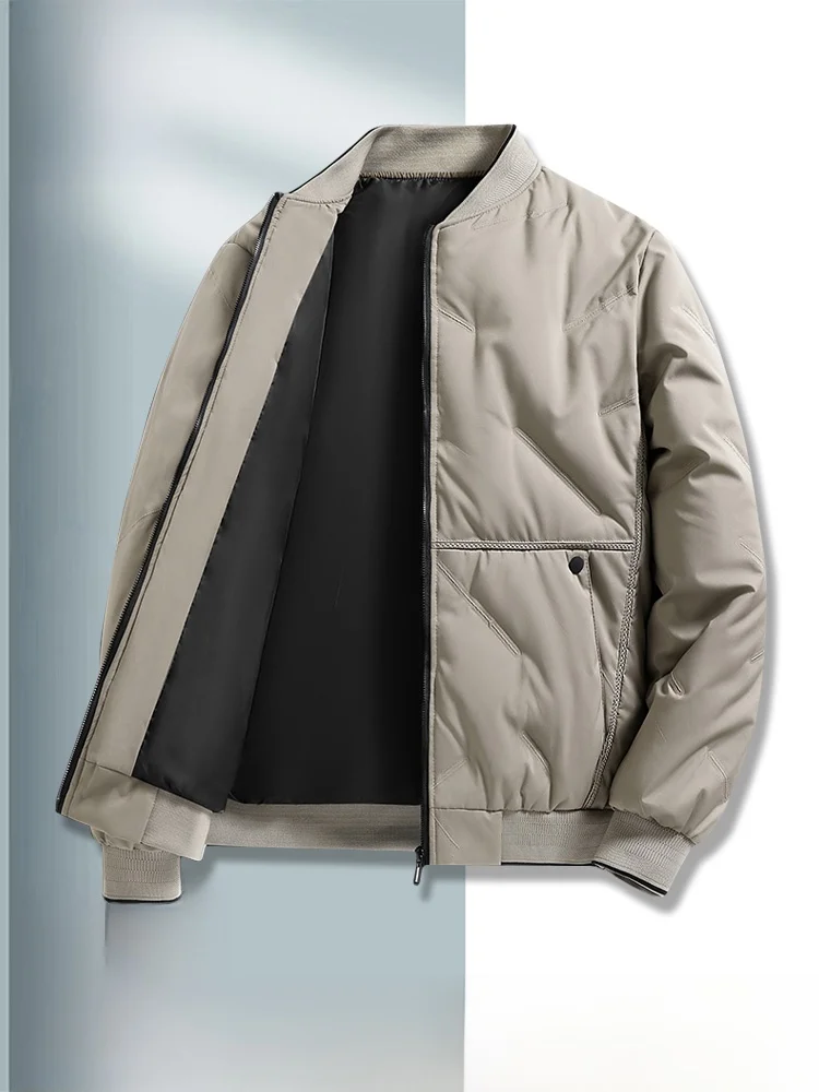 Woodpecker новинка 2024 зимний пуховик мужская свободная короткая повседневная куртка