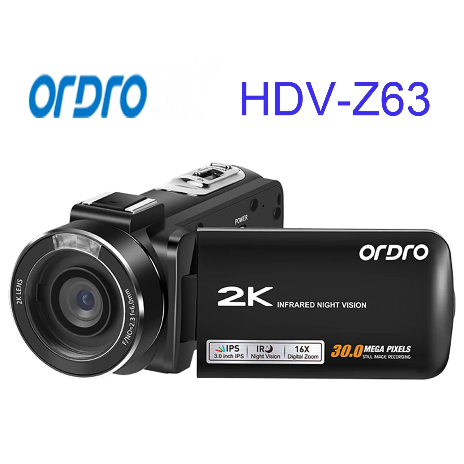 

Ordro Z63 FHD Screen HDV 2K WiFi 30MP 16X Zoom IR Night Vision YouTube Vlog Blogger Filming Camera DV Digital Camcorder Z63